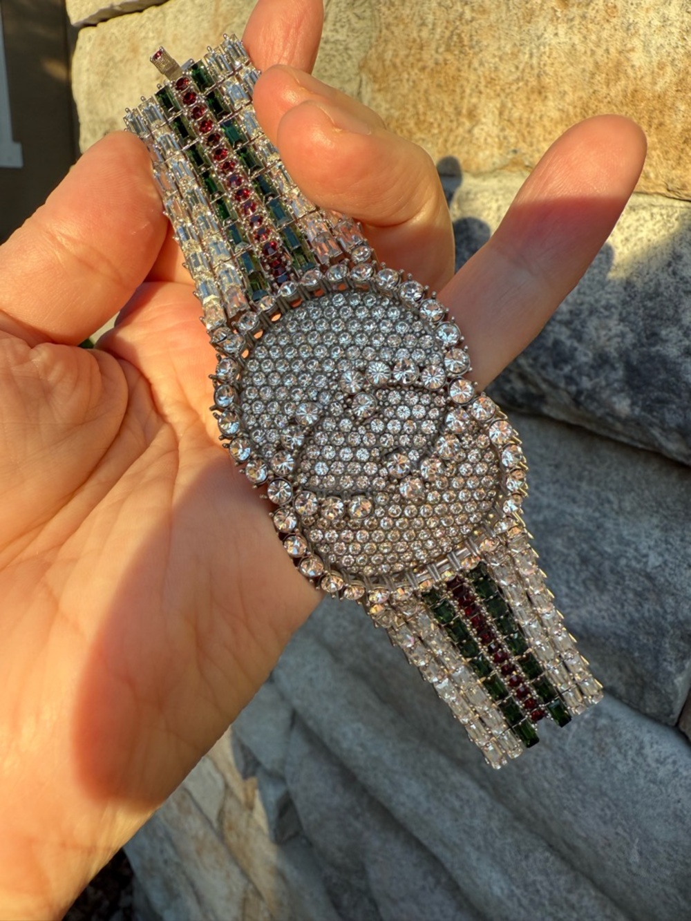 Gucci crystal GG bracelet
